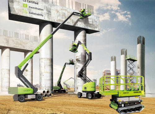 A range of Zoomlion lifting platforms
